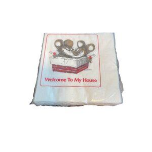 Vintage Cocktail Napkins by Sam McDonald for Contempo - 1970's